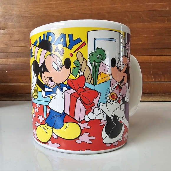 Disney Happy Birthday Celebration Vintage Mug Set - Picture 3 of 7